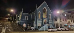 Chapel Apartment Street View at night